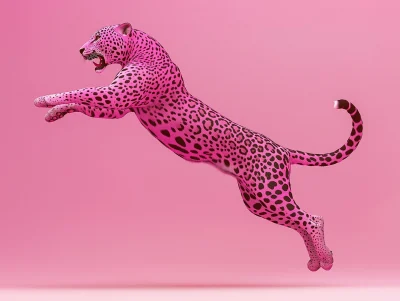 Dotted Pink Jaguar