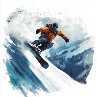 Snowboarder Racing