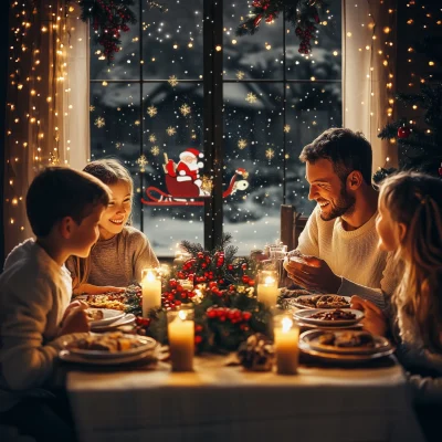 Heartwarming Christmas Family Dinner