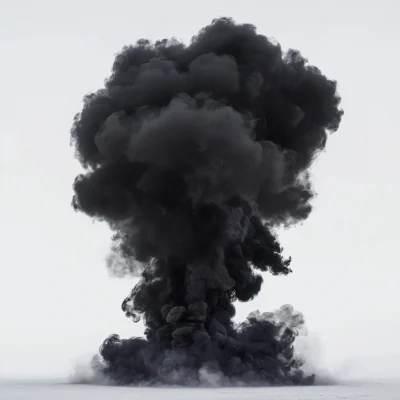 Black Smoke Abstract