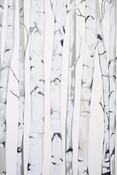 Birch Trees in Gouache