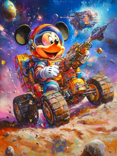 Mickey Mouse in Spacesuit