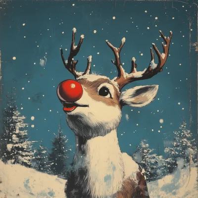 Retro Rudolph Album Cover