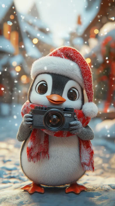 Santa Penguin Photographer