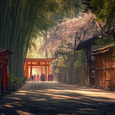 Fushimi Inari Shrine and Bamboo Grove