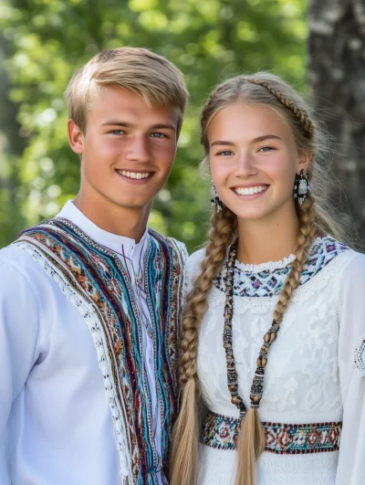 Sámi Woman and Partner