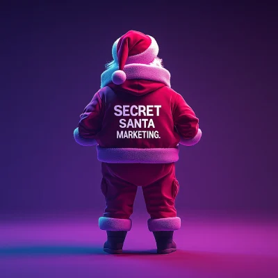 Minimalist 3D Secret Santa Character