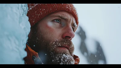 Climber in the Mountains