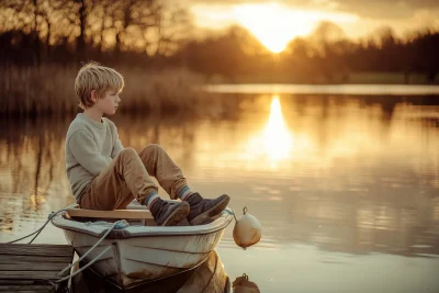 Boy on Boat