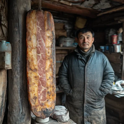 Cured Bacon in Rural China