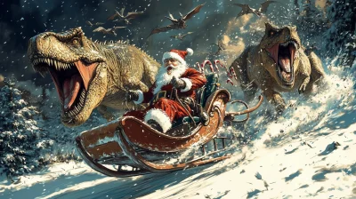 Santa Claus and Dinosaurs