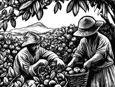 Farmers in Orchard