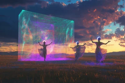 Holographic Performance in Grassland