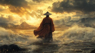 Heroic Figure by the Yellow River