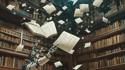 Whimsical Library Chaos