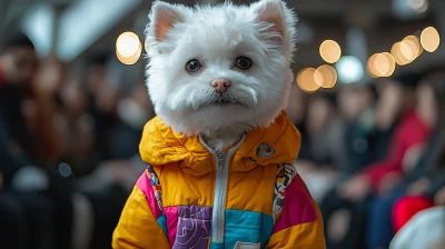 Bichon Frise on the Runway