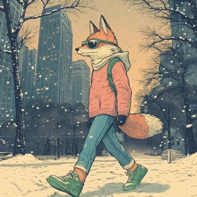 Fox in Central Park