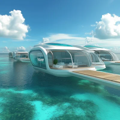 Futuristic Overwater Villa Concept