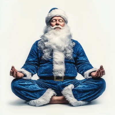 Santa Claus Meditating