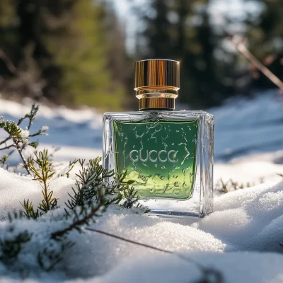 Luxury Perfume in Snow