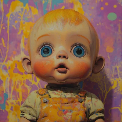 Psychedelic Kewpie Doll