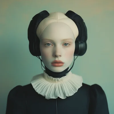 Futuristic Albino Portrait