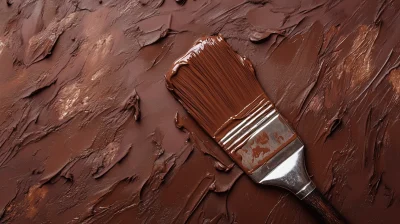 Mocha Mousse Wall Painting