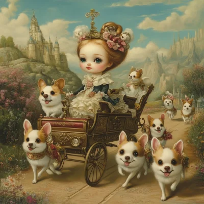 Corgis and Chariot