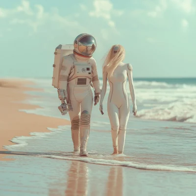 Alien Encounter on the Beach