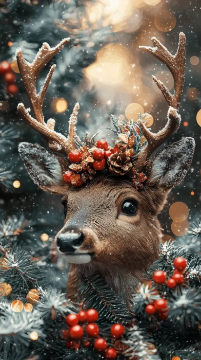 Cute Reindeer Close-Up