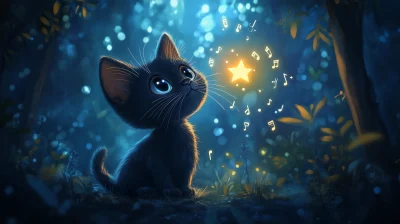 Hopeful Kitten and Singing Star