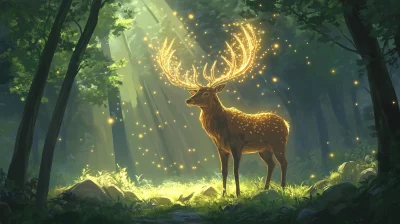 Majestic Forest Deer