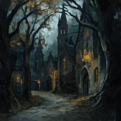 Dark Gothic Fantasy Town