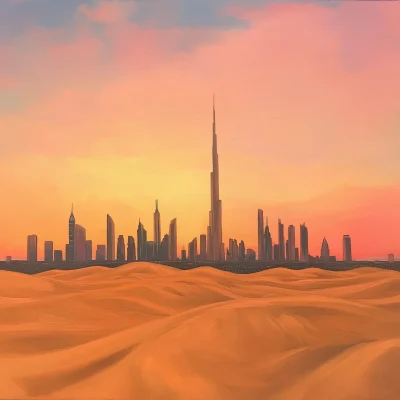 Dubai Desert Sunset