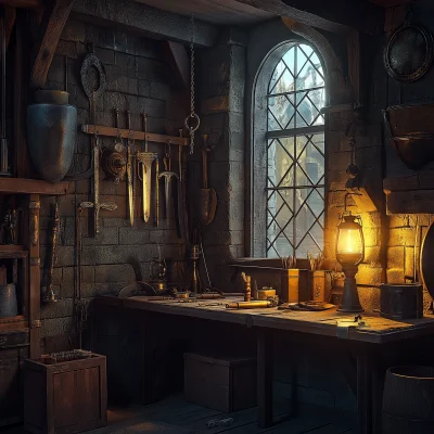 Medieval Blacksmith Workshop