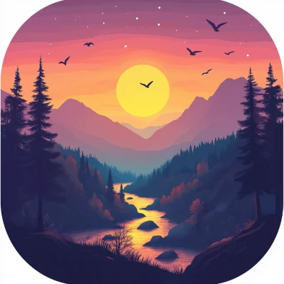 Sunset Nature Scene