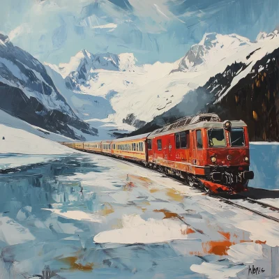 Painted Glacier Express