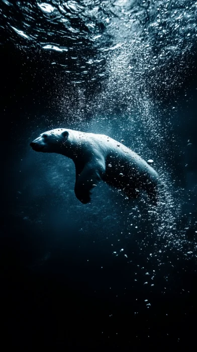 Polar Bear Diving