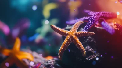 Vibrant Seabed Starfish