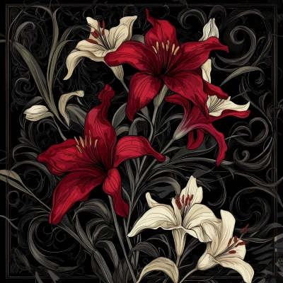 Dark Gothic Lilies