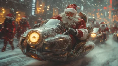 Santa Claus in Chrome