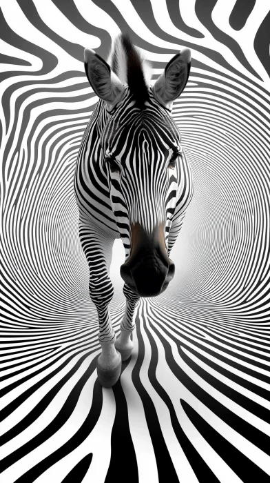 Zebra Optical Art