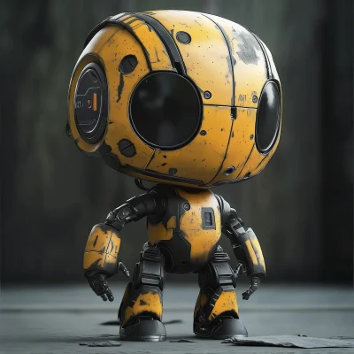 Post-Apocalyptic Chibi Robot