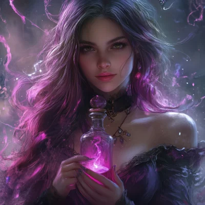 Enchanting Witch with Potion