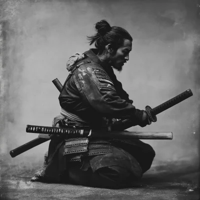 Samurai in Traditional Garb