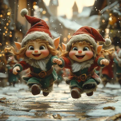 Happy Dancing Elves