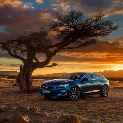 Opel Insignia on African Savannah