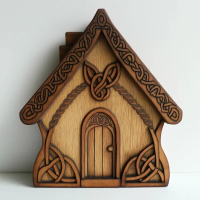 Celtic Crafty House Shaped Placard