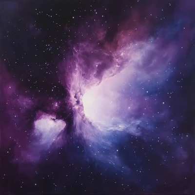 Purple Nebula in Space