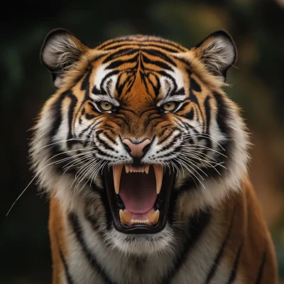 Roaring Tiger Portrait